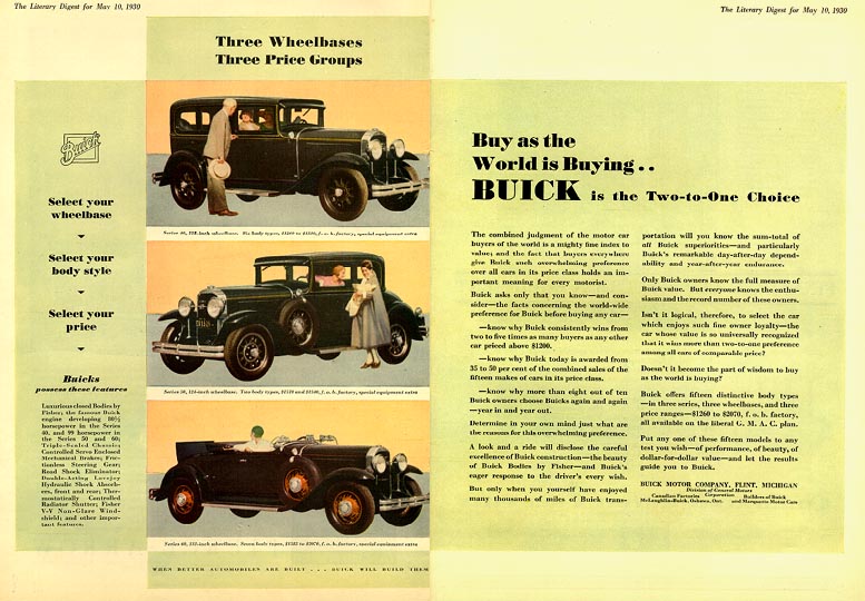 1930 Buick Auto Advertising